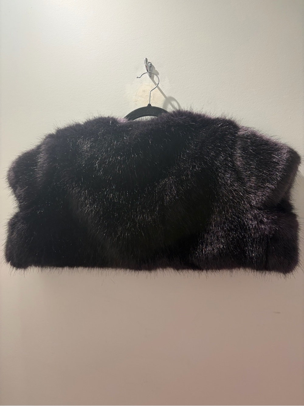 Helen Moore Midnight Purple Faux Fur Bolero Shrug L - Picture 5 of 5